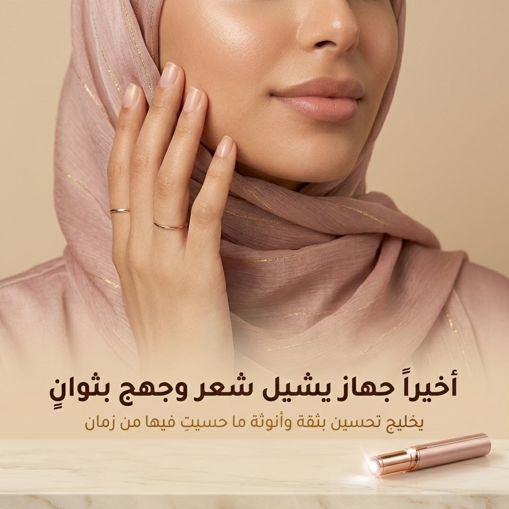 جهاز عنايتي الذهبي — بشرتج ناعمة بثوانٍ، بدون ألم